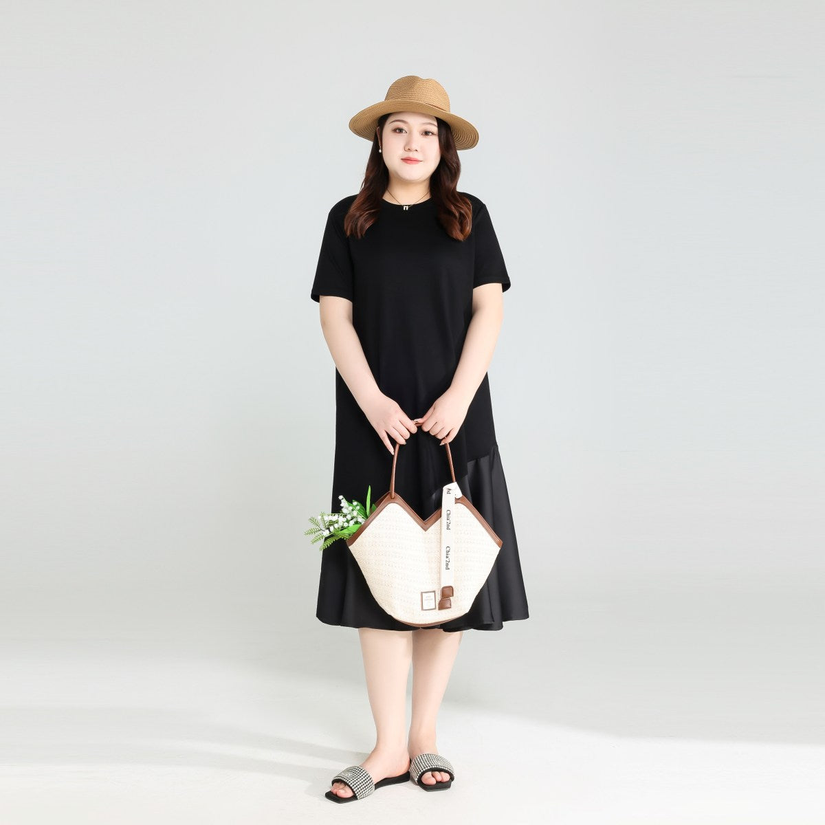 Plus Size Black Mermaid Dress