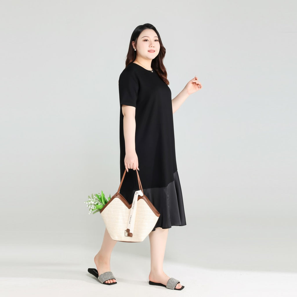 Plus Size Black Mermaid Dress