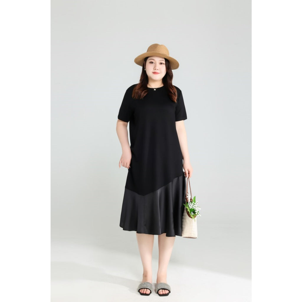 Plus Size Black Mermaid Dress