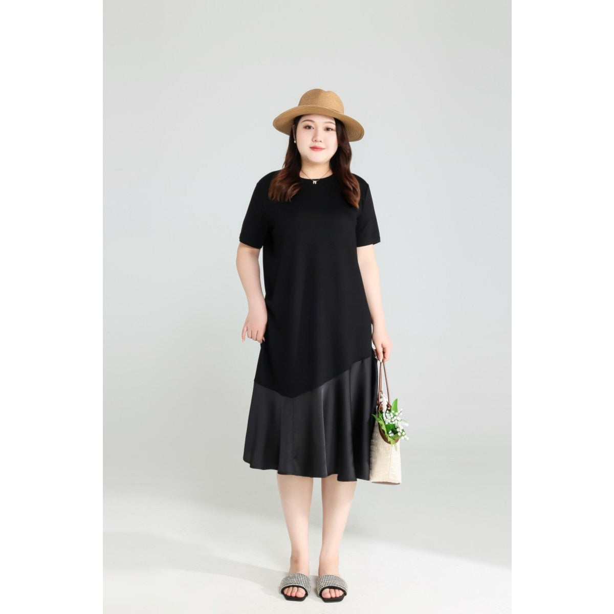 Plus Size Black Mermaid Dress