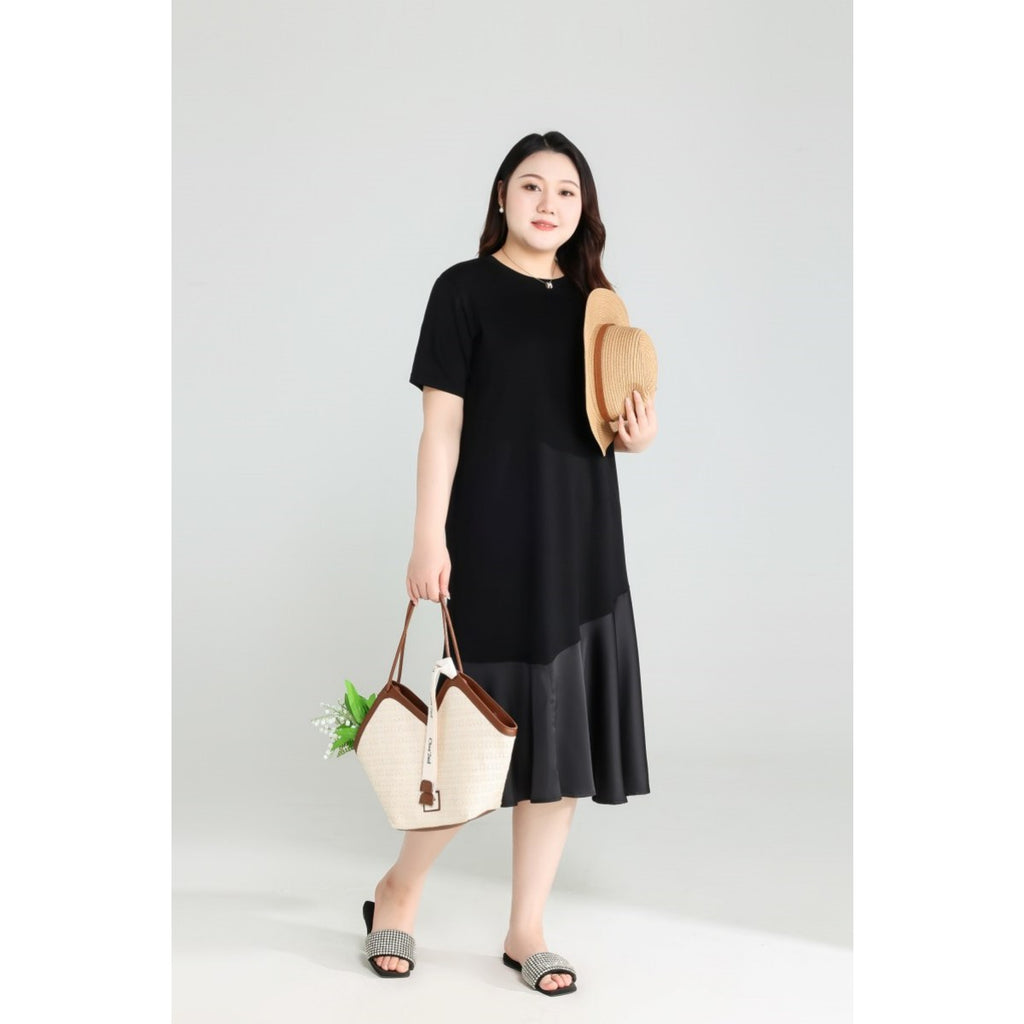 Plus Size Black Mermaid Dress