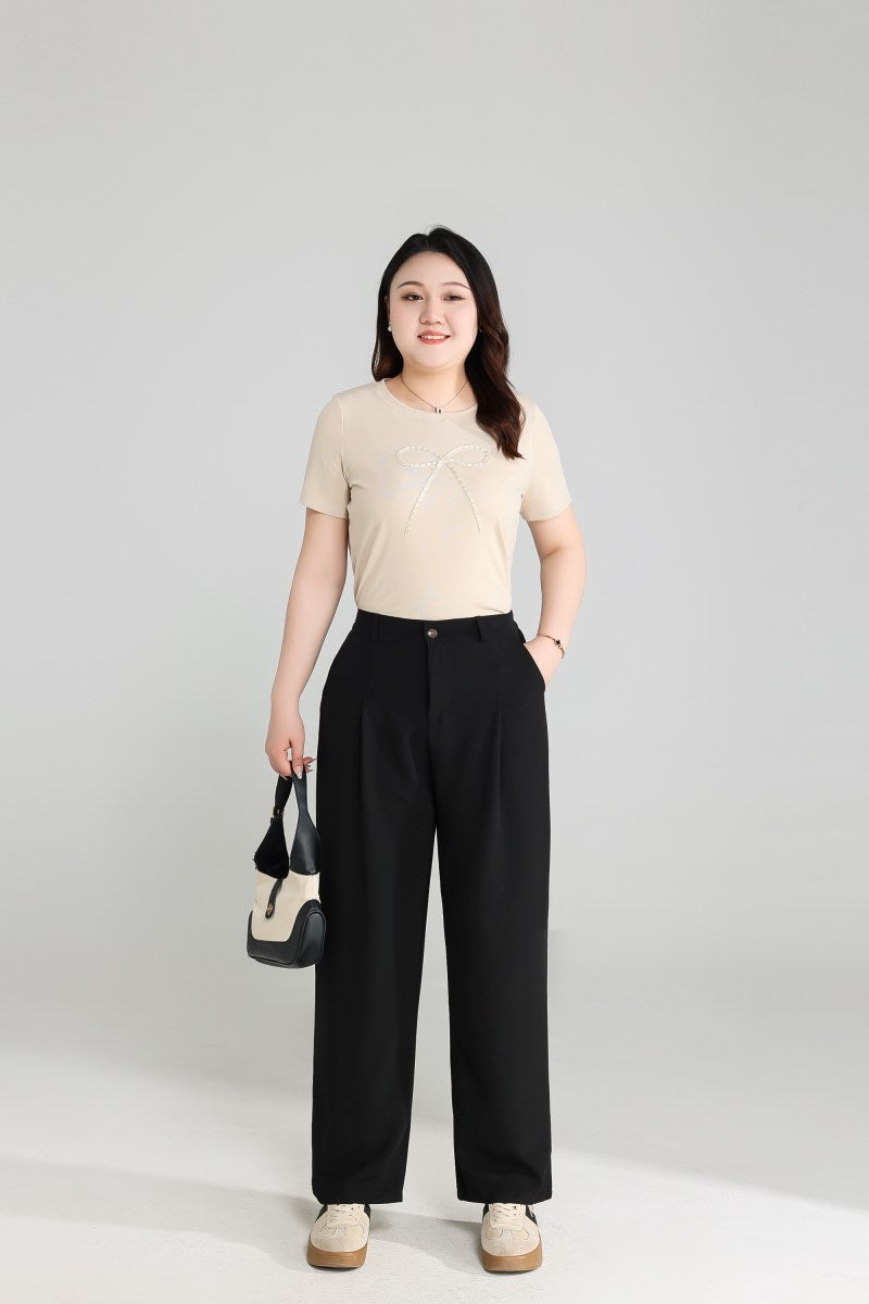 Plus Size Black Trousers