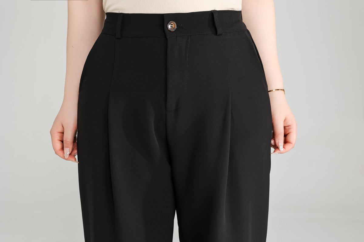 Plus Size Black Trousers