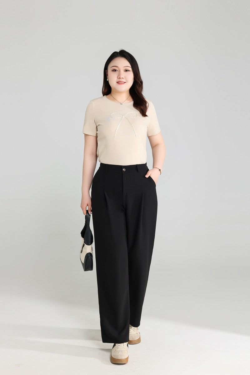 Plus Size Black Trousers