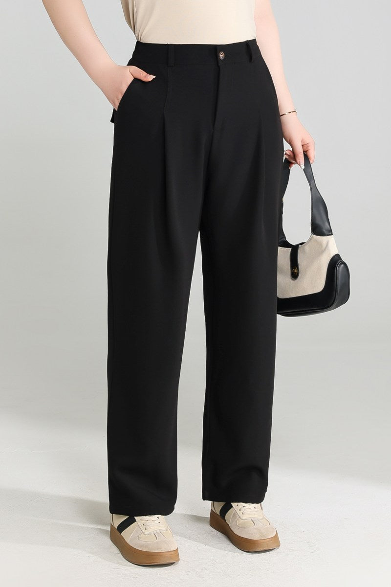 Plus Size Black Trousers