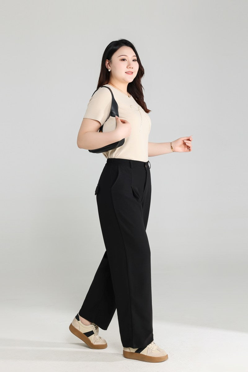 Plus Size Black Trousers