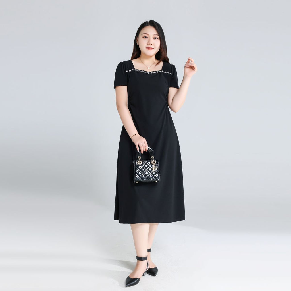 Plus Size Classy Little Black Dress