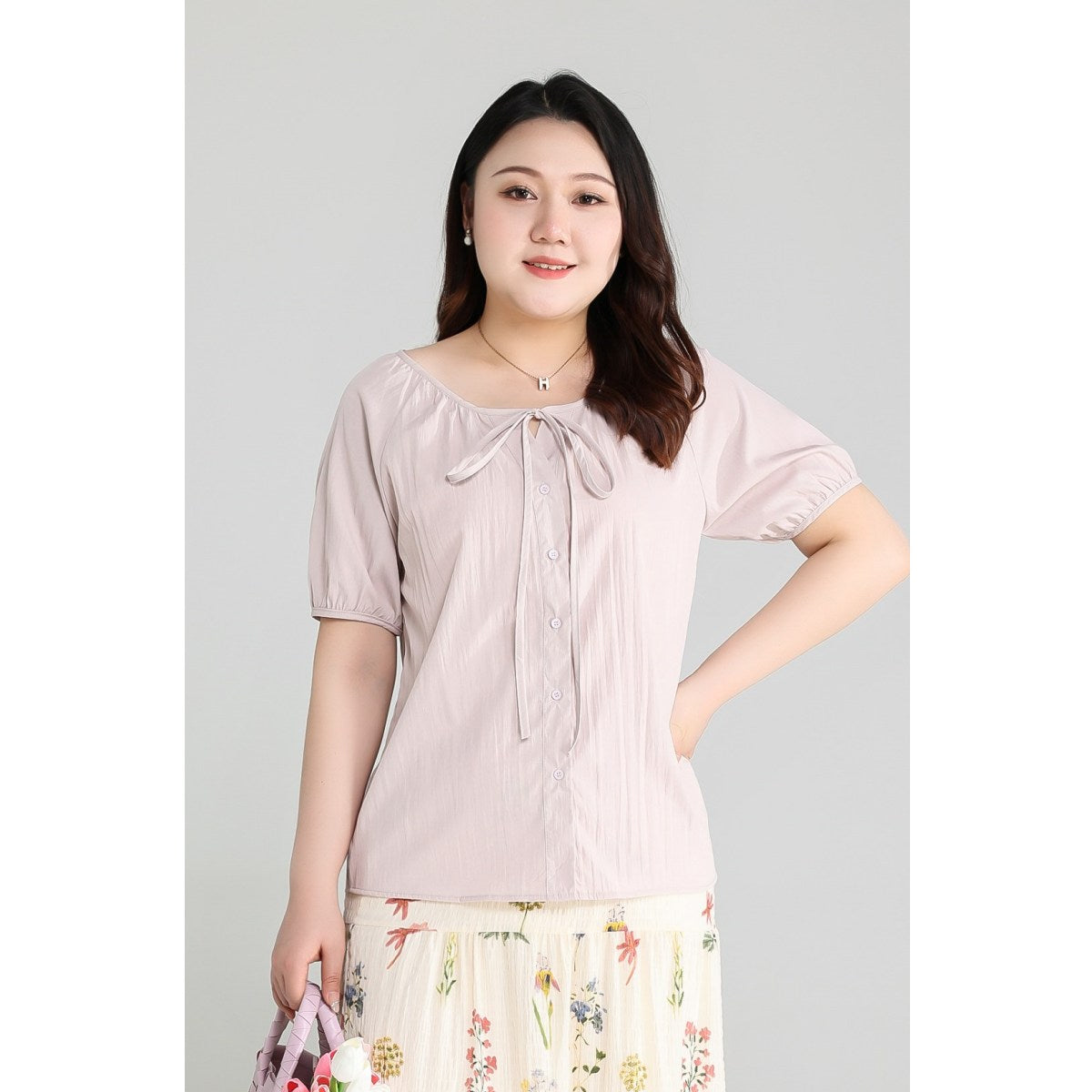 Plus Size Lavender Purple Blouse