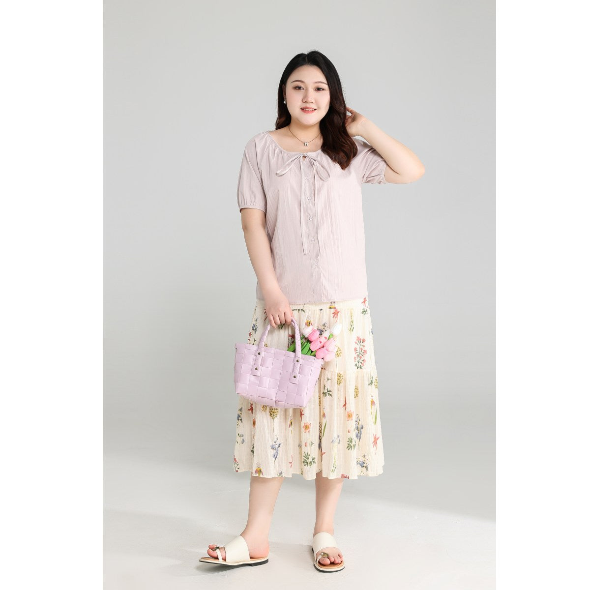 Plus Size Lavender Purple Blouse