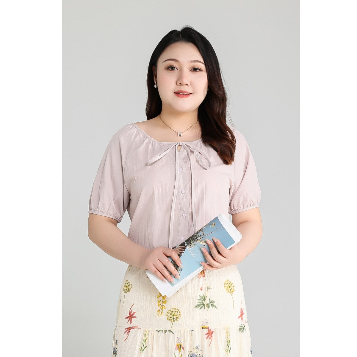 Plus Size Lavender Purple Blouse