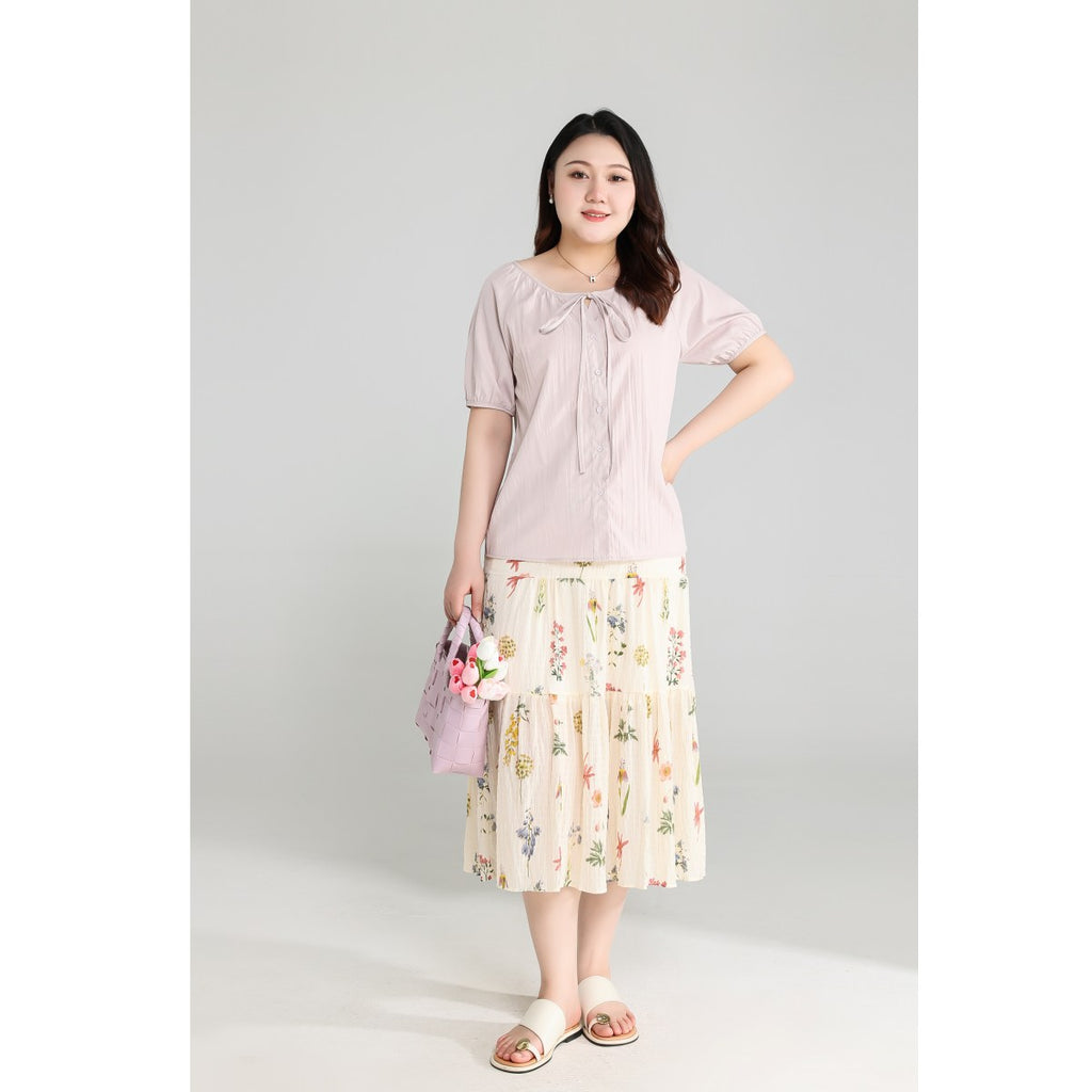 Plus Size Lavender Purple Blouse