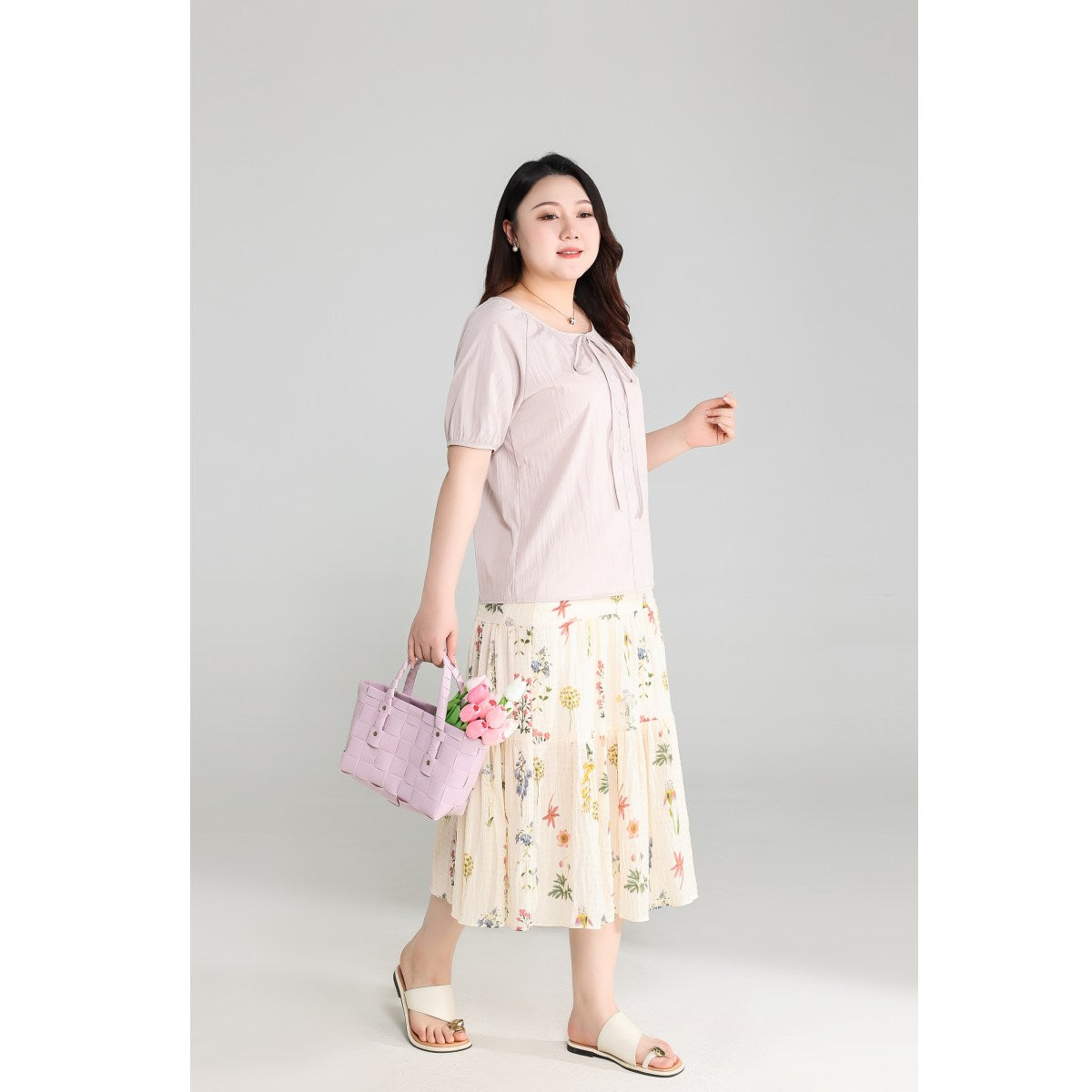 Plus Size Lavender Purple Blouse