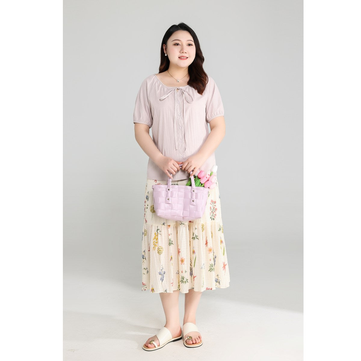 Plus Size Lavender Purple Blouse