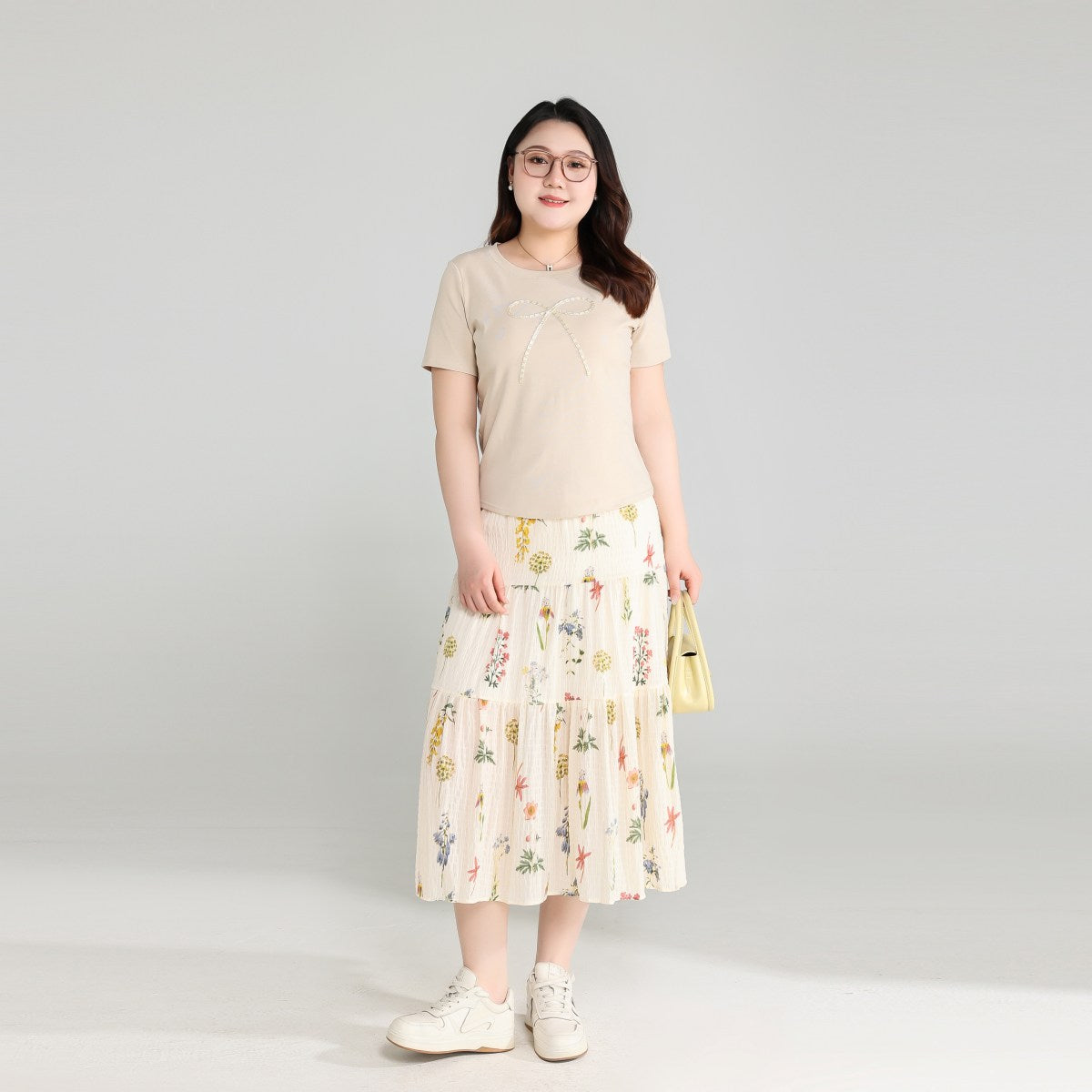 Plus Size Ribbon T Shirt - full view