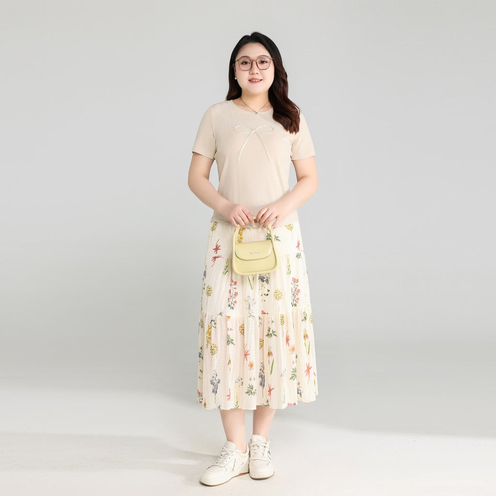 Plus Size Ribbon T Shirt