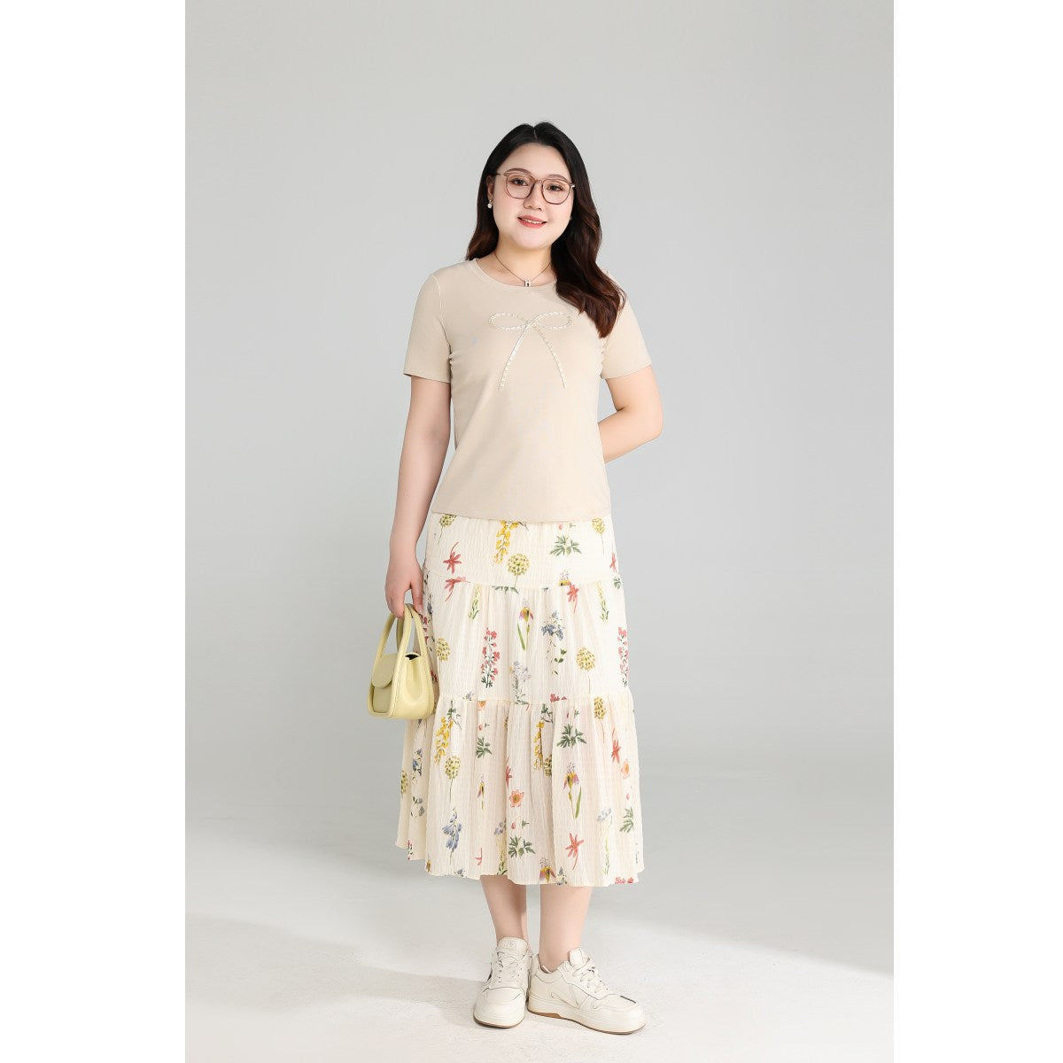 Plus Size Ribbon T Shirt