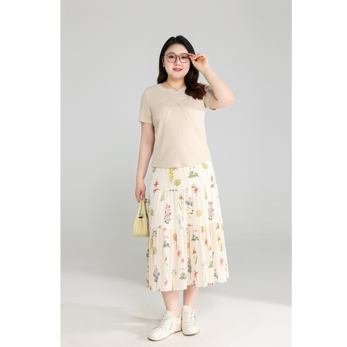 Plus Size Ribbon T Shirt