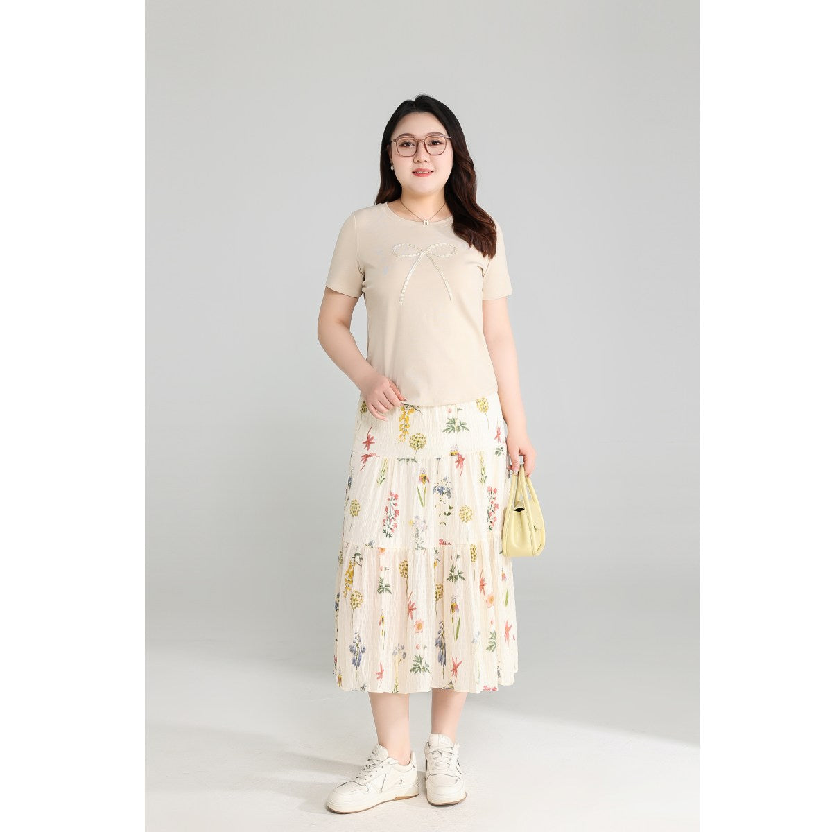 Plus Size Ribbon T Shirt