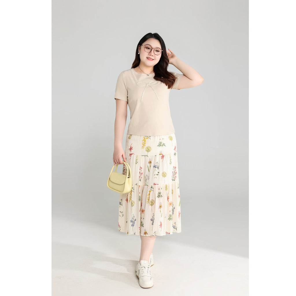 Plus Size Ribbon T Shirt