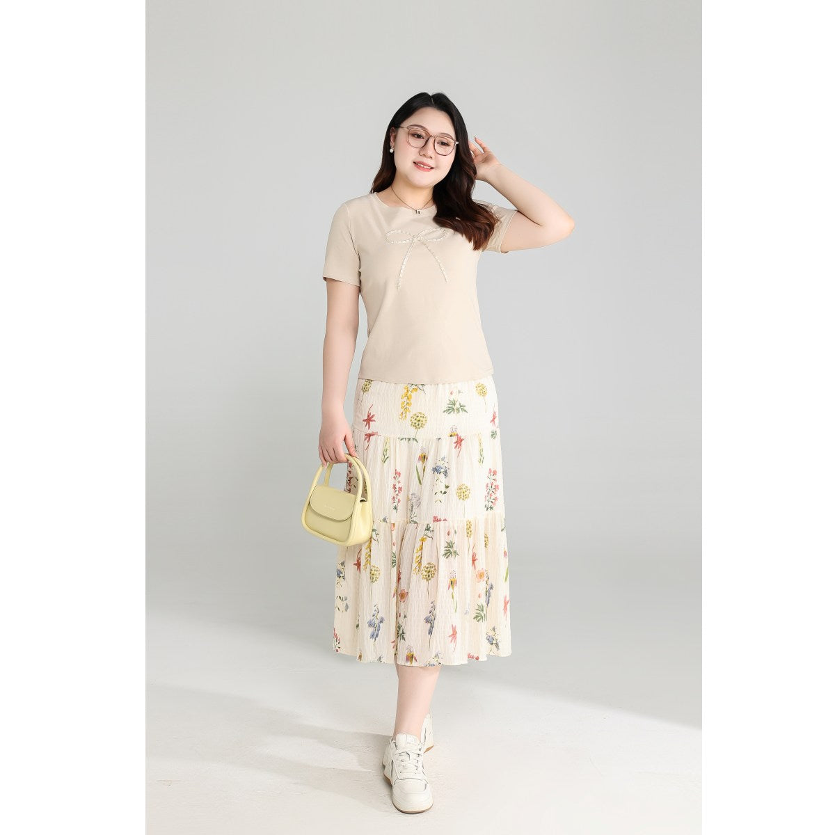 Plus Size Ribbon T Shirt