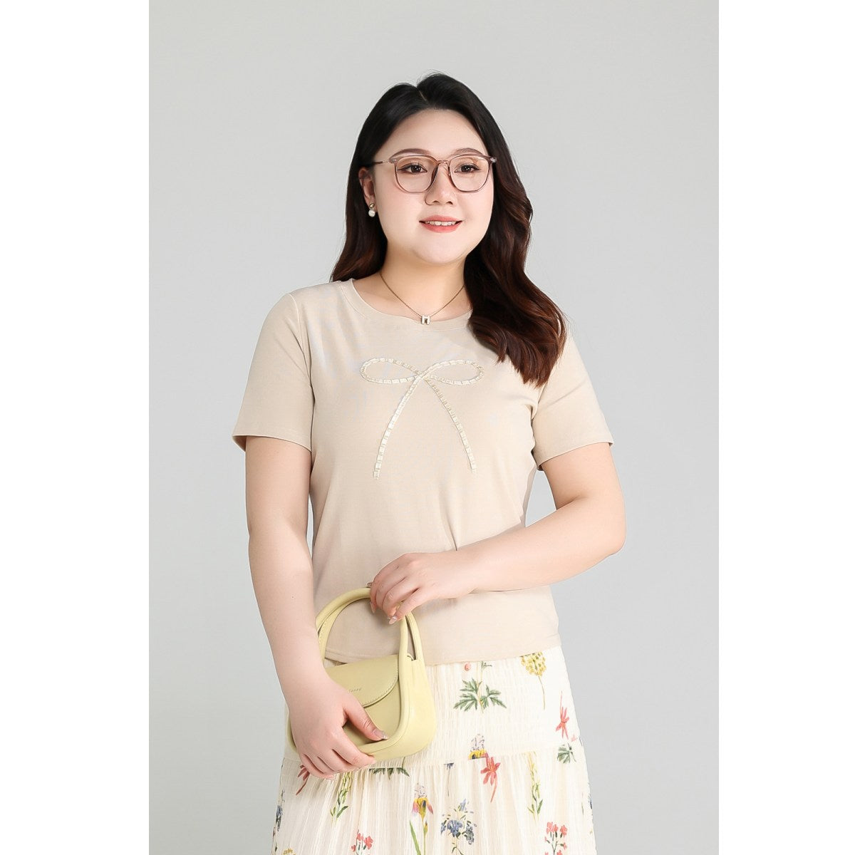 Plus Size Ribbon T Shirt