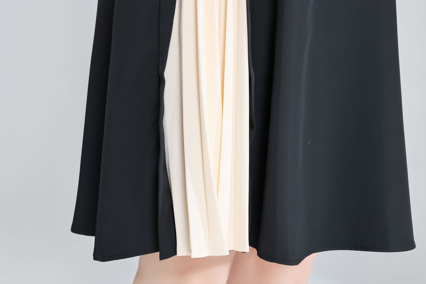 Plus Size Round Neck Work Black Dress